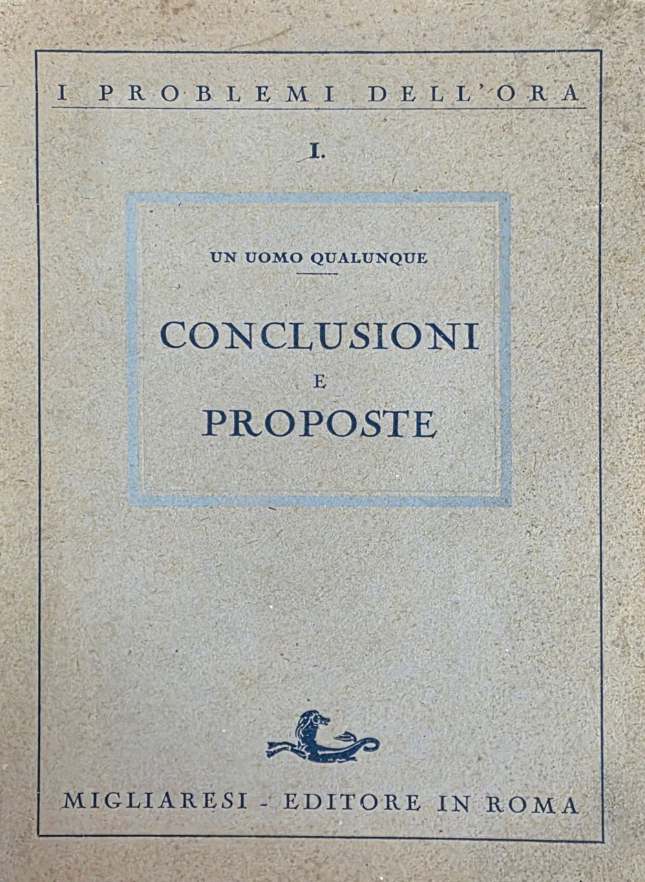 CONCLUSIONI E PROPOSTE | Immagine principale