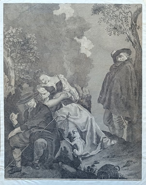 CONTADINA ADDORMENTATA E CACCIATORE