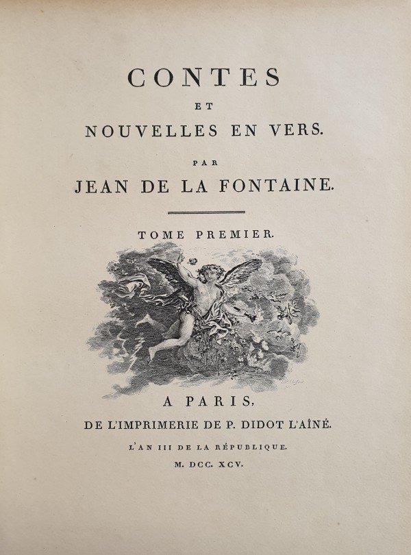 CONTES DE LA FONTAINE AVEC ILLUSTRATIONS DE FRAGONARD