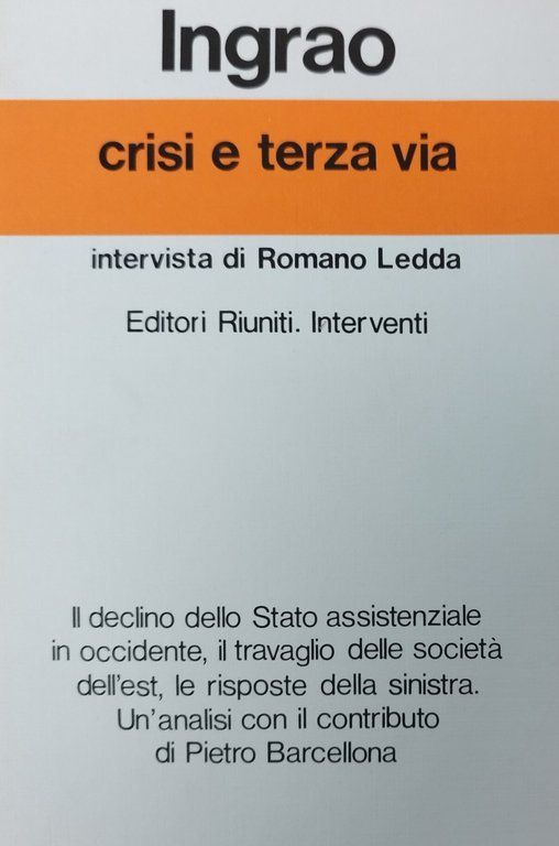 CRISI E TERZA VIA