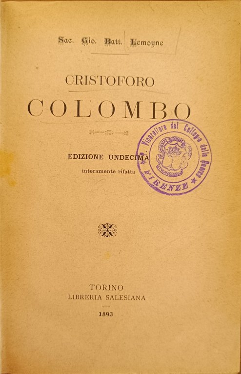 CRISTOFORO COLOMBO