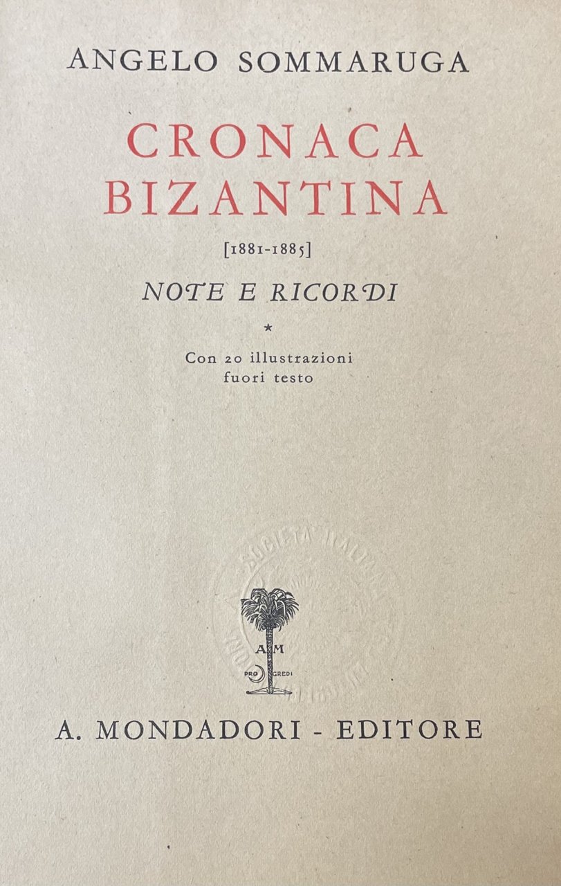 CRONACA BIZANTINA (1881 - 1885)