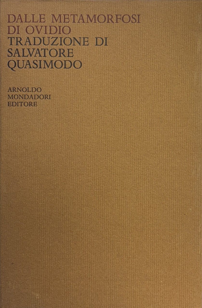 DALLE METAMORFOSI