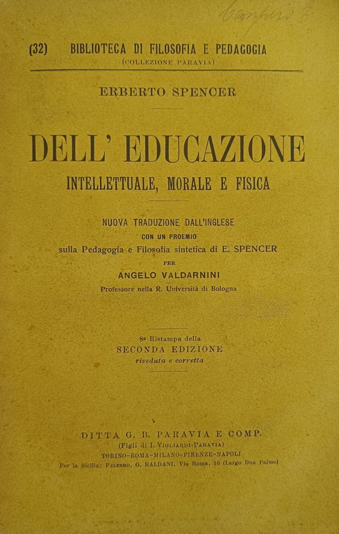 DELL' EDUCAZIONE INTELLETTUALE, MORALE E FISICA