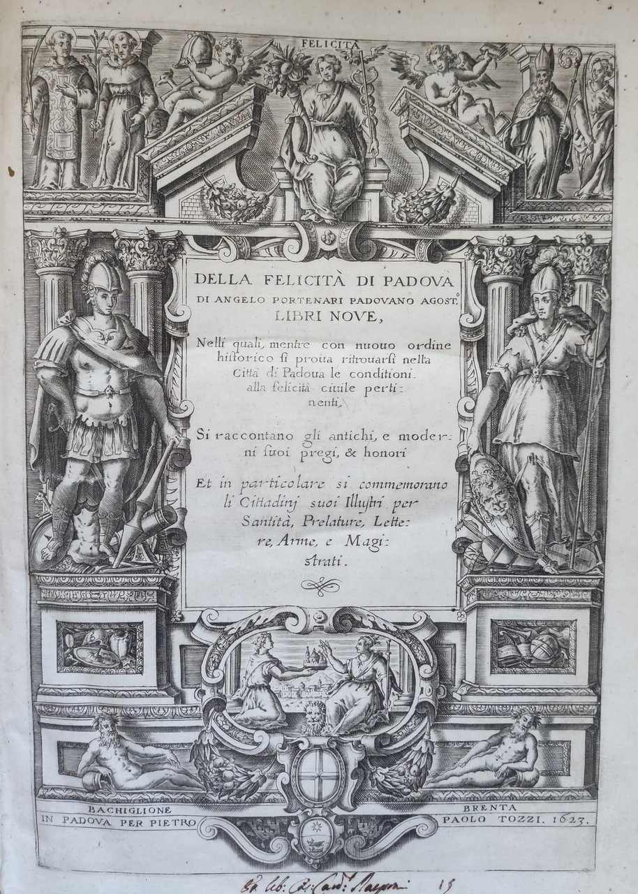 DELLA FELICITA' DI PADOVA DI ANGELO PORTENARI PADOVANO AGOST., LIBRI …