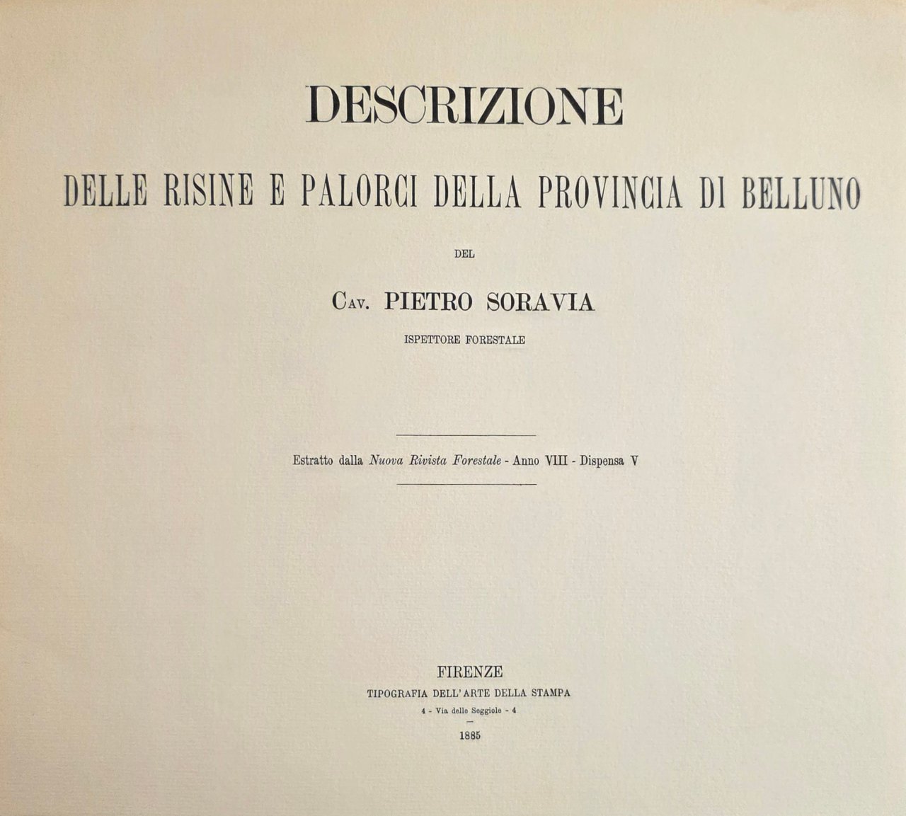 DESCRIZIONE DELLE RISINI E PALORCI DELLA PROVINCIA DI BELLUNO | Immagine principale