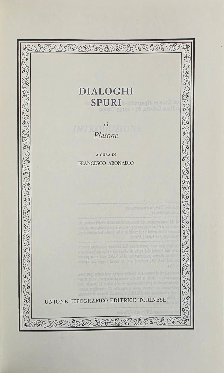 DIALOGHI SPURI