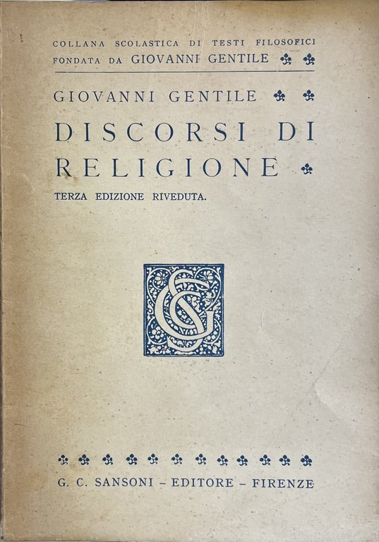 DISCORSI DI RELIGIONE