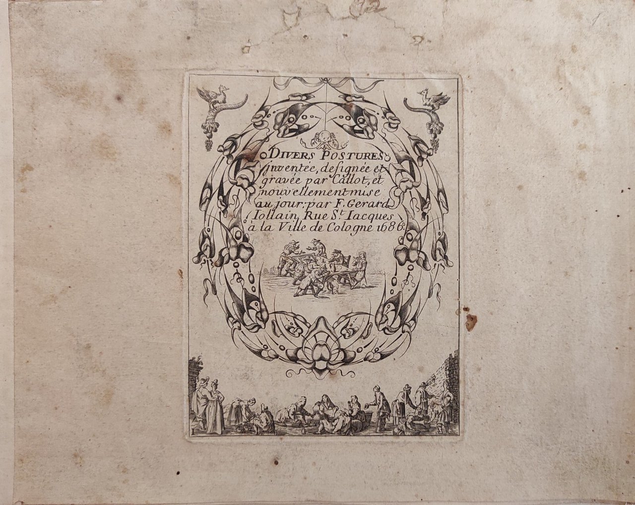 DIVERS POSTURES INVENTEE DEFIGNEE ET GRAVEE PAR CALLOT ET NOUV …