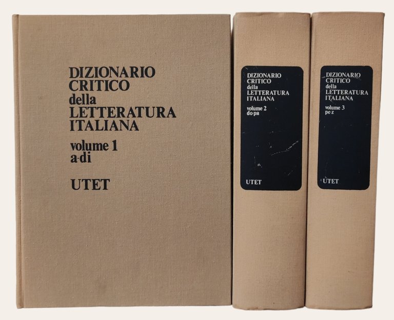 DIZIONARIO CRITICO DELLA LETTERATURA ITALIANA