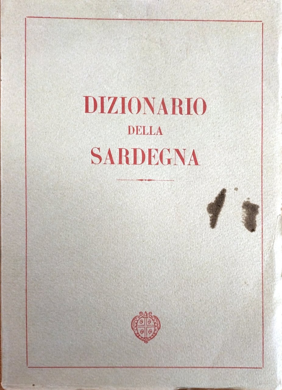 DIZIONARIO DELLA SARDEGNA