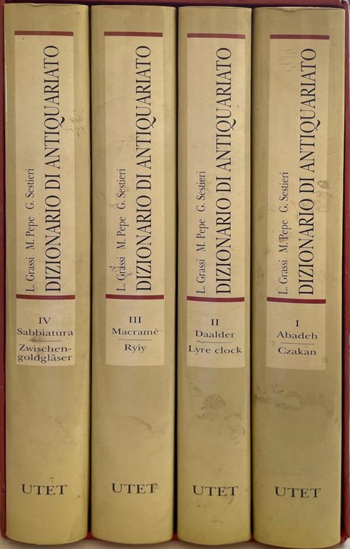 DIZIONARIO DI ANTIQUARIATO