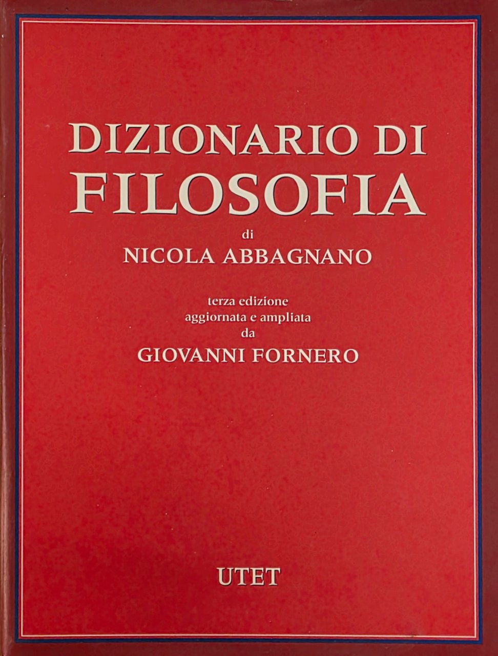 DIZIONARIO DI FILOSOFIA | Immagine principale