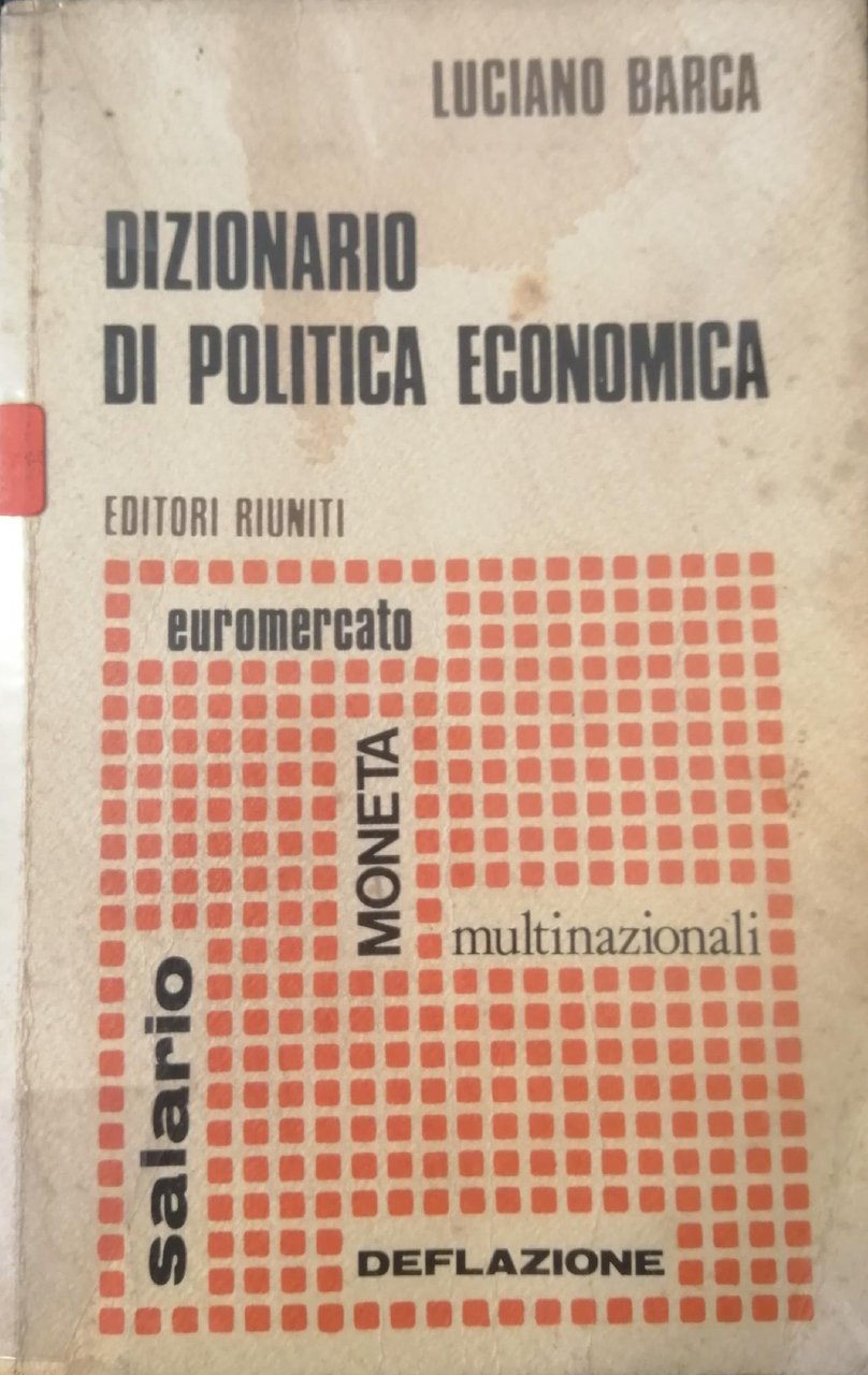 DIZIONARIO DI POLITICA ECONOMICA