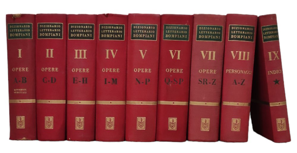 DIZIONARIO LETTERARIO BOMPIANI DELLE OPERE E DEI PERSONAGGI DI TUTTI …