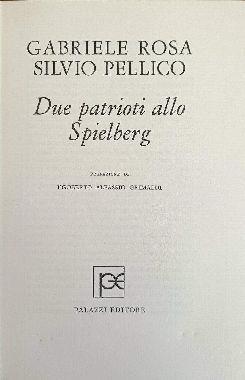 DUE PATRIOTI ALLO SPIELBERG | Immagine principale