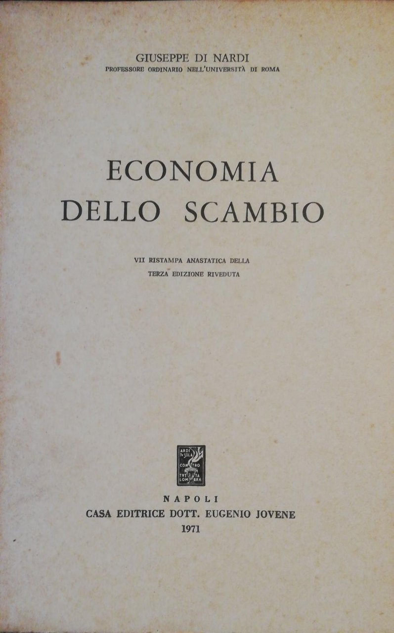 ECONOMIA DELLO SCAMBIO