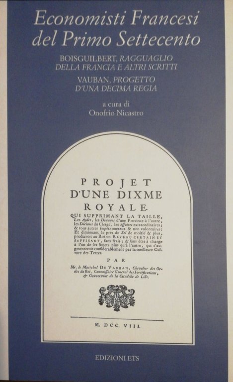 ECONOMISTI FRANCESI DEL PRIMO SETTECENTO