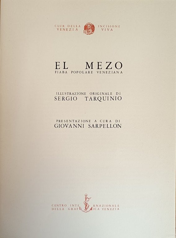 EL MEZO. FIABA POPOLARE