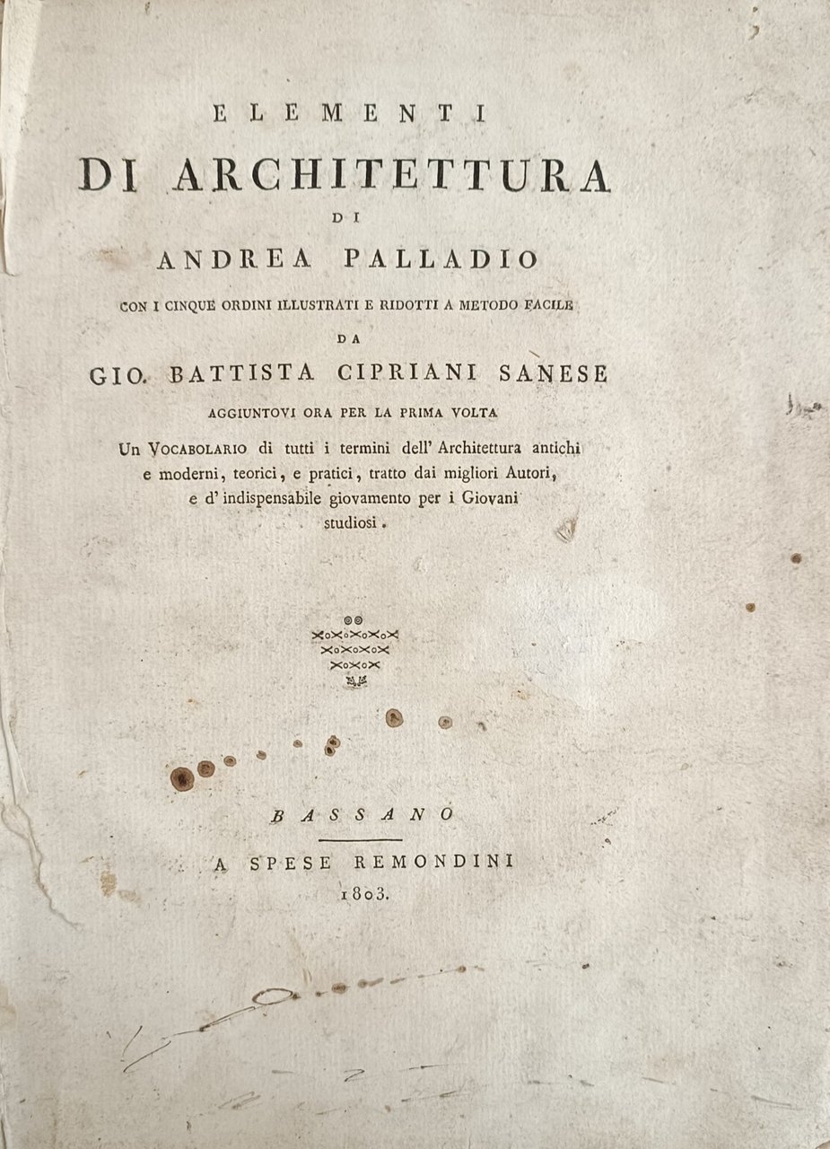 ELEMENTI DI ARCHITETTURA