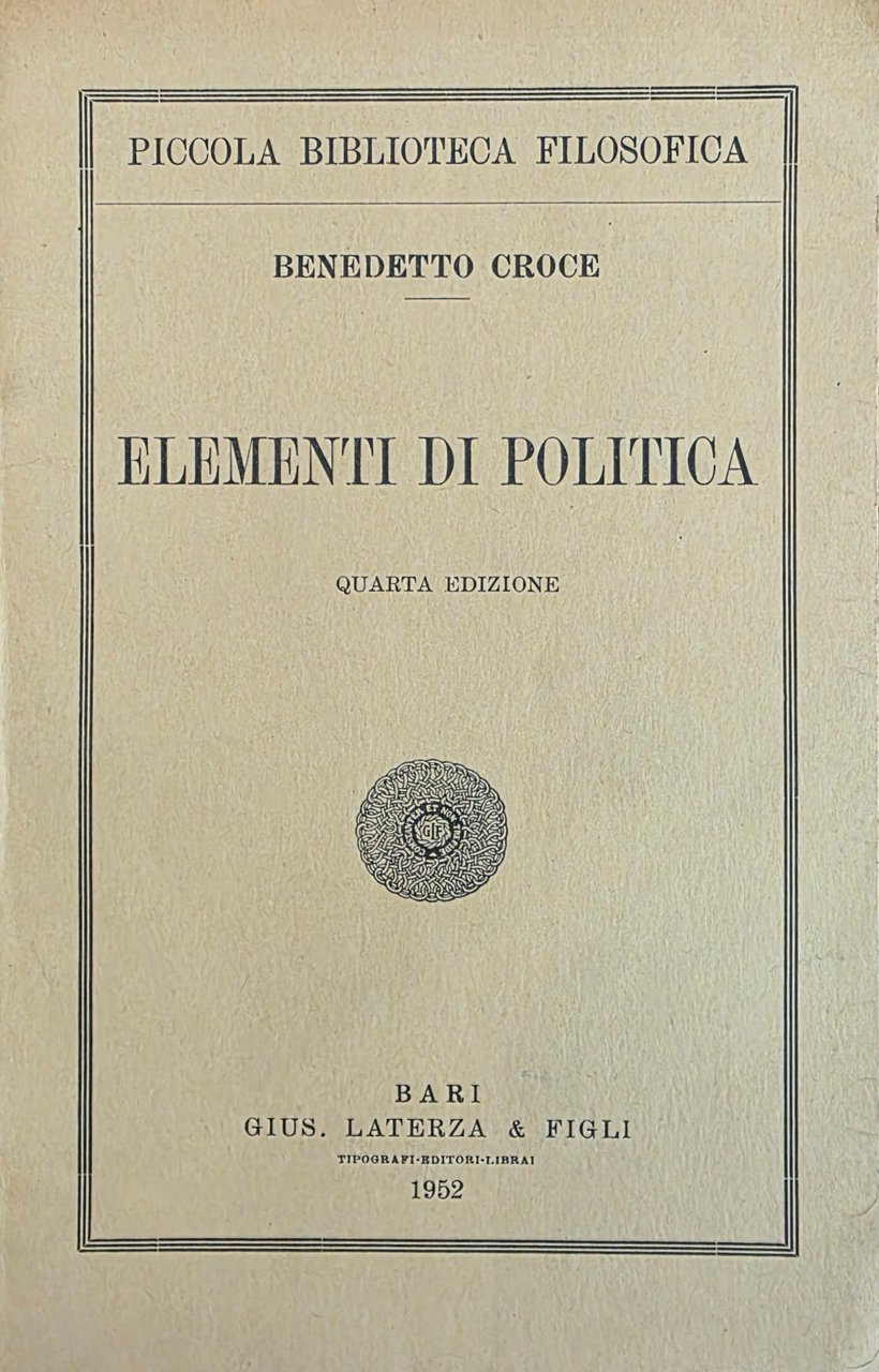 ELEMENTI DI POLITICA | Immagine principale
