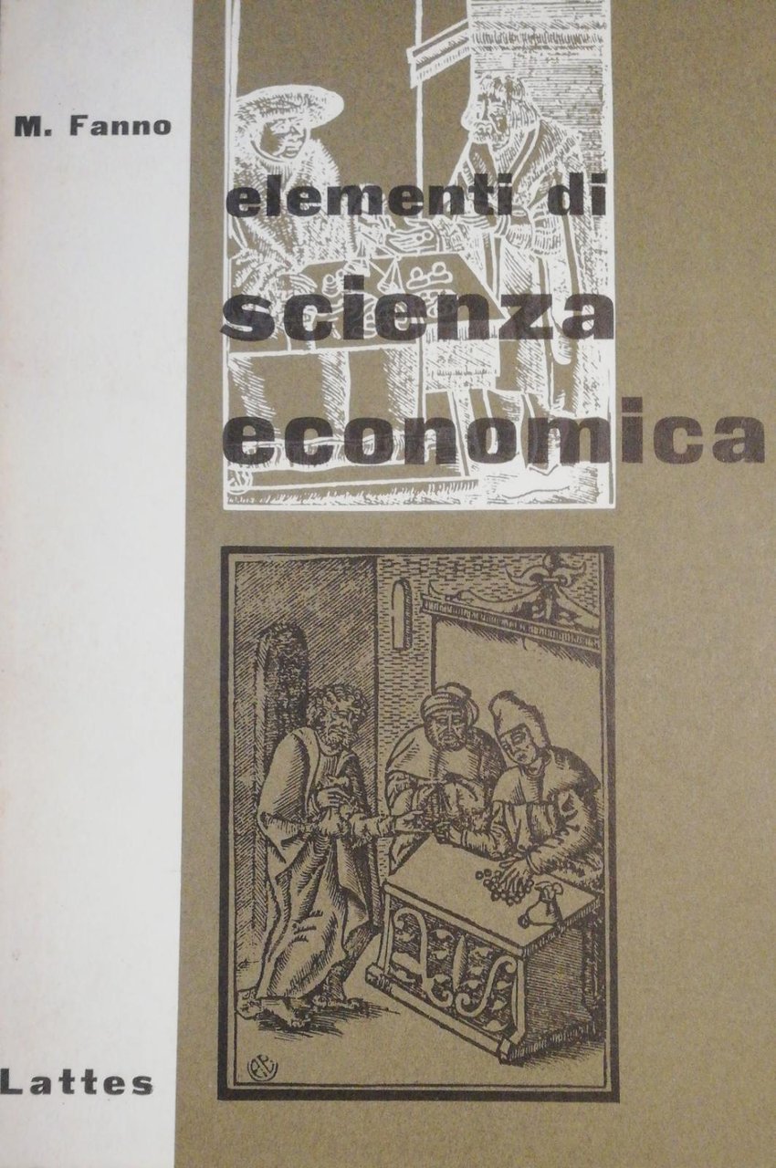 ELEMENTI DI SCIENZA ECONOMICA