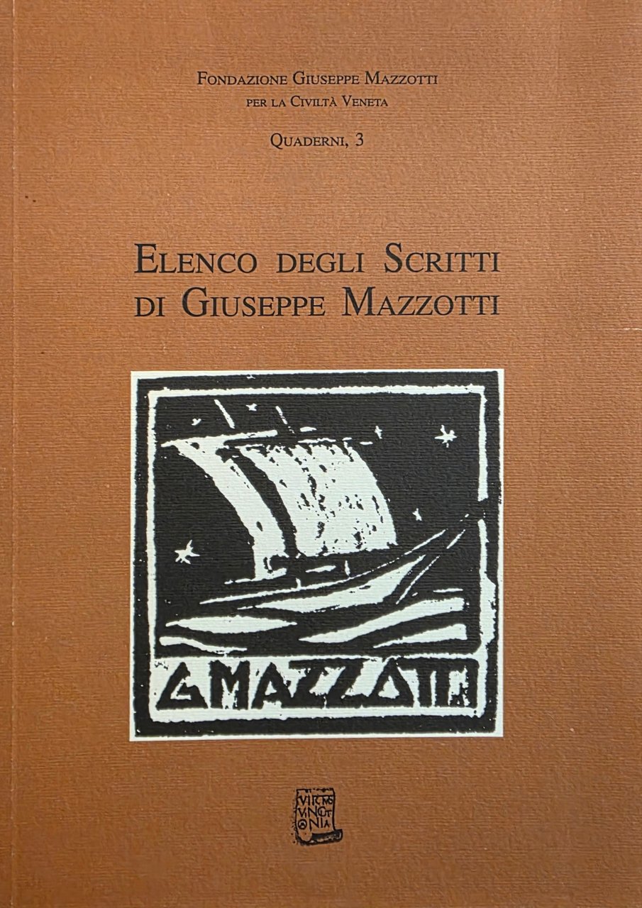 ELENCO DEGLI SCRITTI DI GIUSEPPE MAZZOTTI