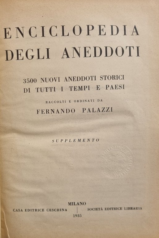 ENCICLOPEDIA DEGLI ANEDDOTI