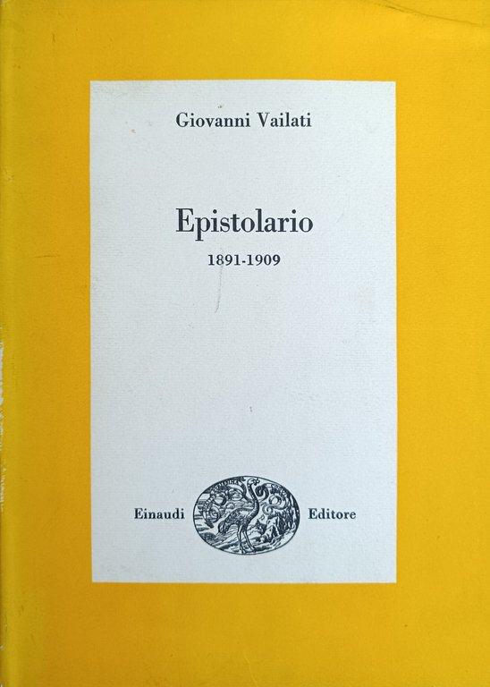 EPISTOLARIO 1891-1909