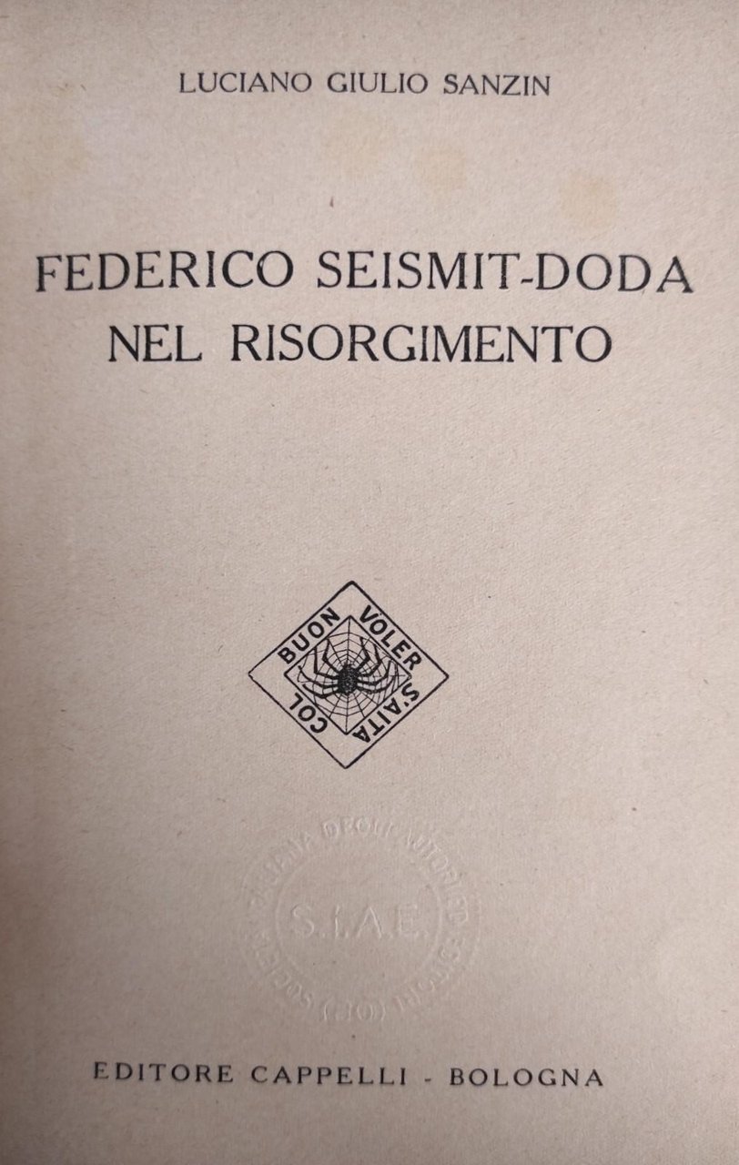 FEDERICO SEISMIT - DODA NEL RISORGIMENTO