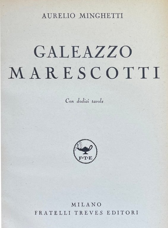 GALEAZZO MARESCOTTI