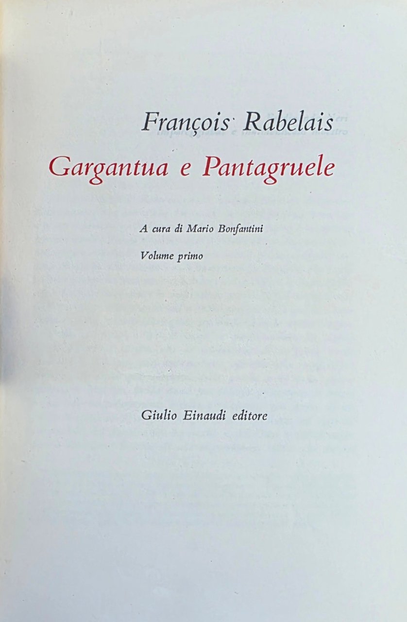 GARGANTUA E PANTAGRUELE | Immagine principale