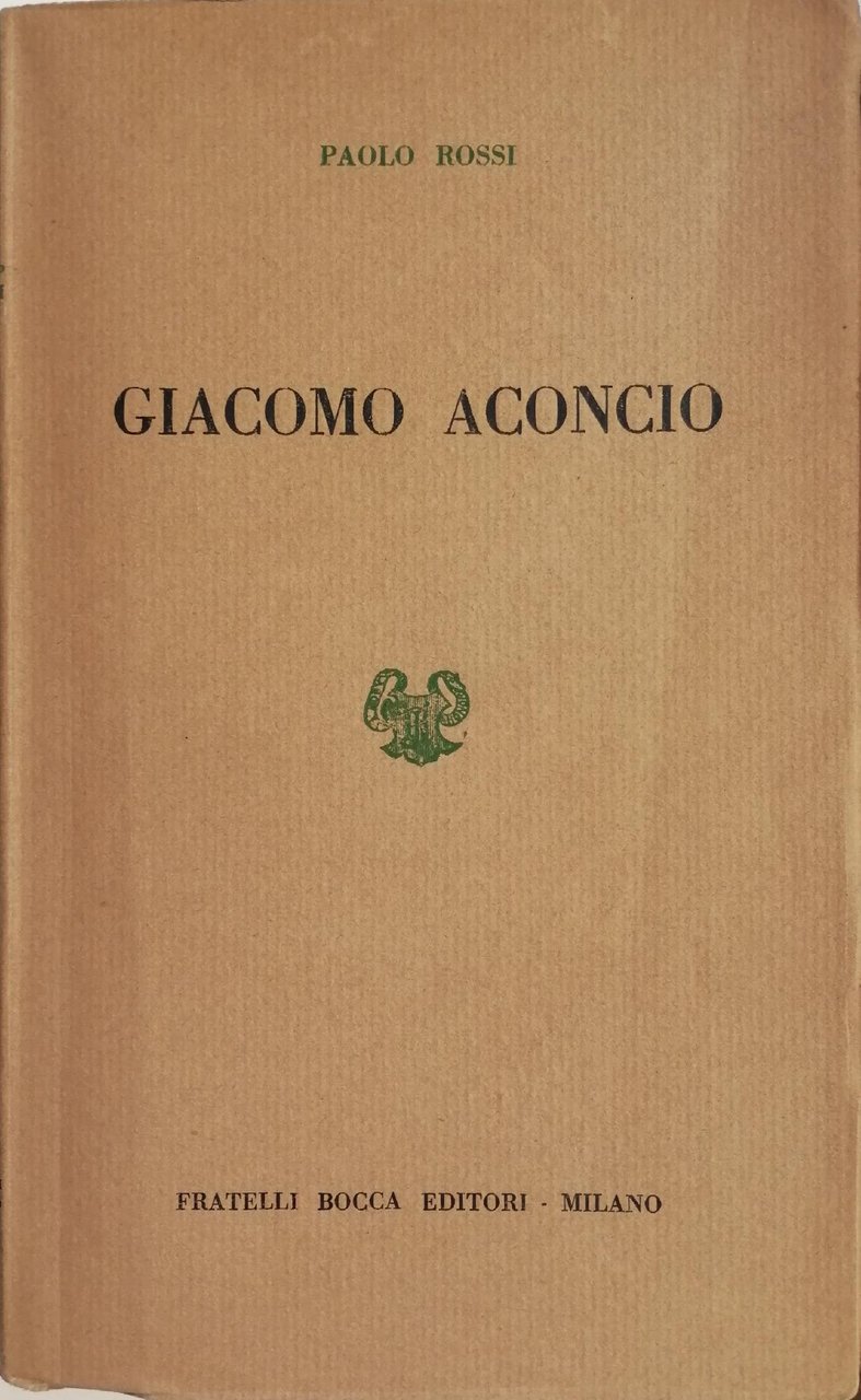 GIACOMO ACONCIO