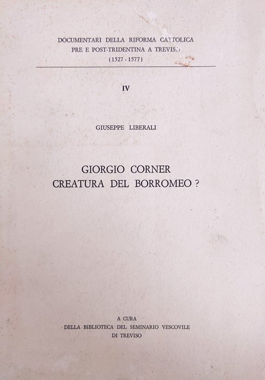 GIORGIO CORNER, CREATURA DEL BORROMEO? | Immagine Gallery 1