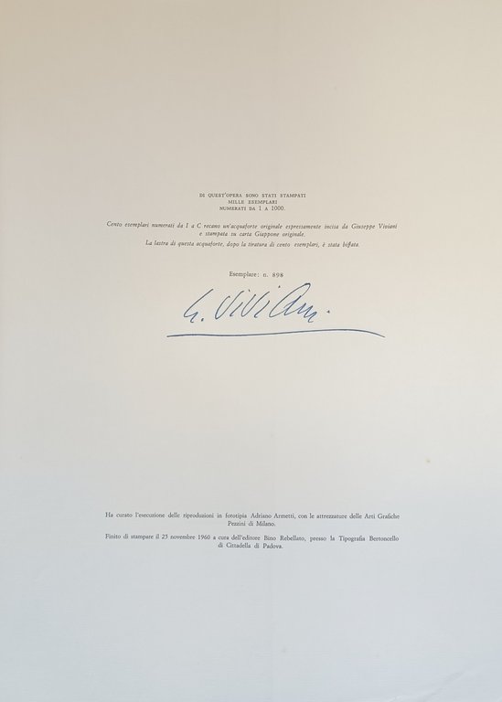 GIUSEPPE VIVIANI. OPERA GRAFICA