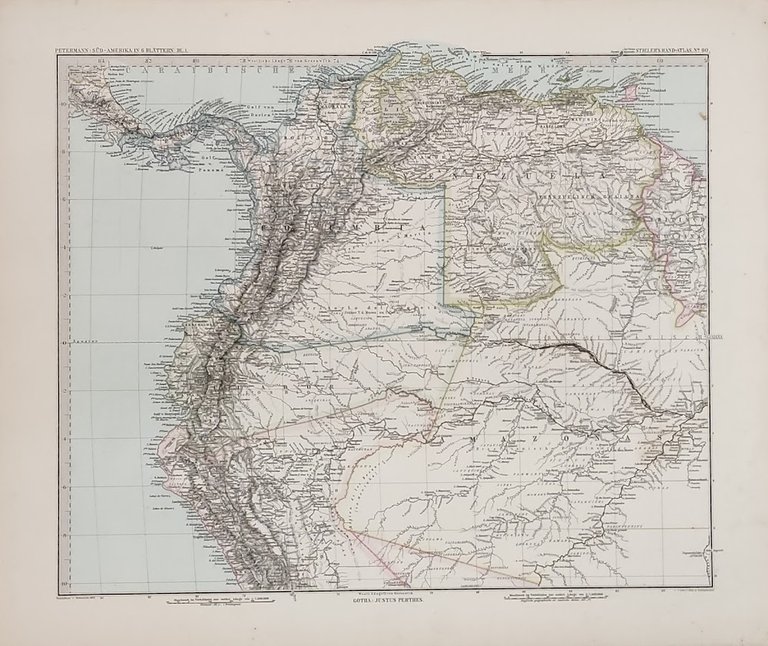 GRANDE CARTA DEL SUD-AMERICA
