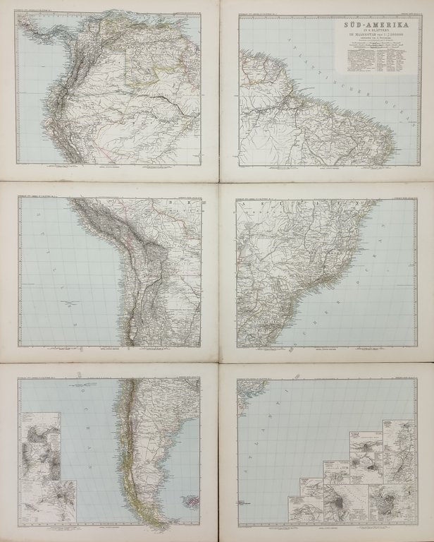 GRANDE CARTA DEL SUD-AMERICA