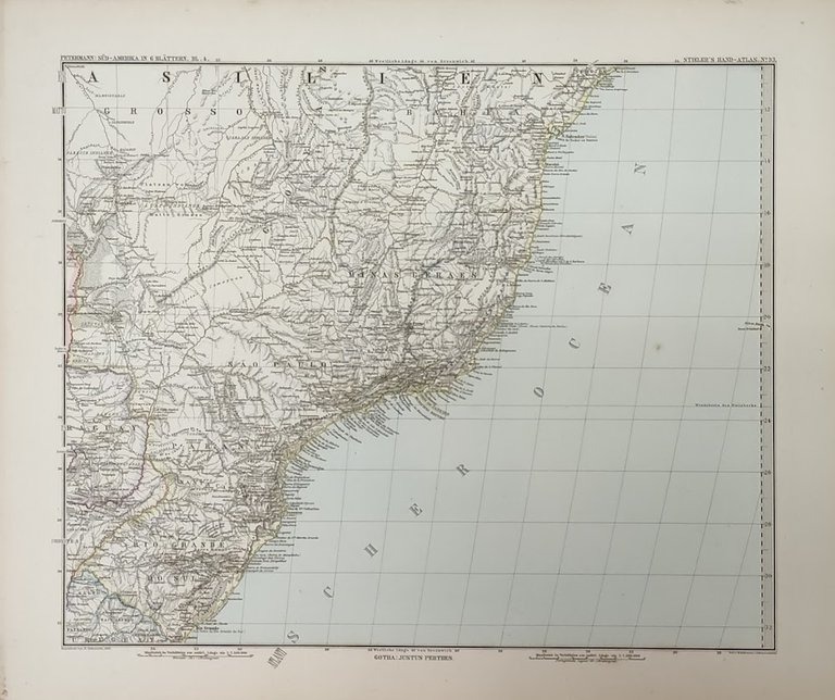 GRANDE CARTA DEL SUD-AMERICA