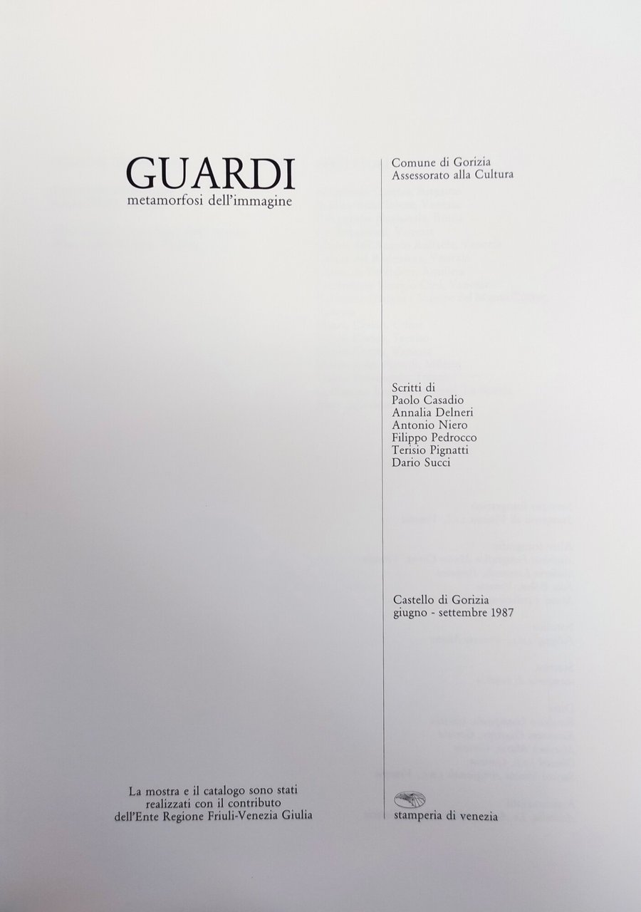 GUARDI. METAMORFOSI DELL' IMMAGINE