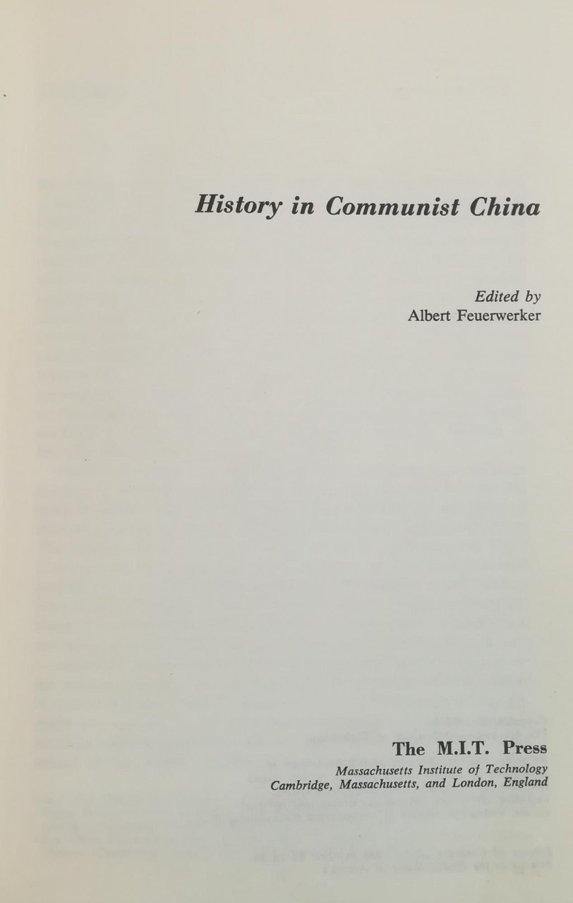 HISTORY IN COMMUNIST CHINA