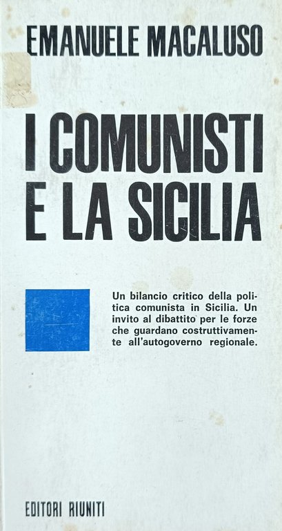 I COMUNISTI E LA SICILIA