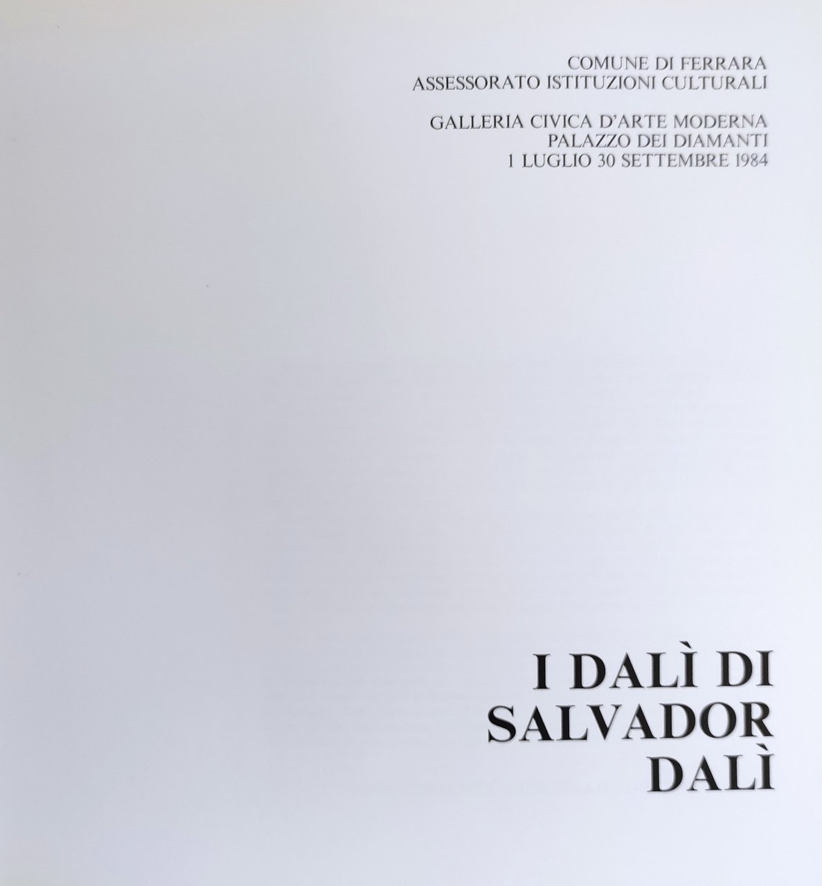 I DALÌ DI SALVADOR DALÌ