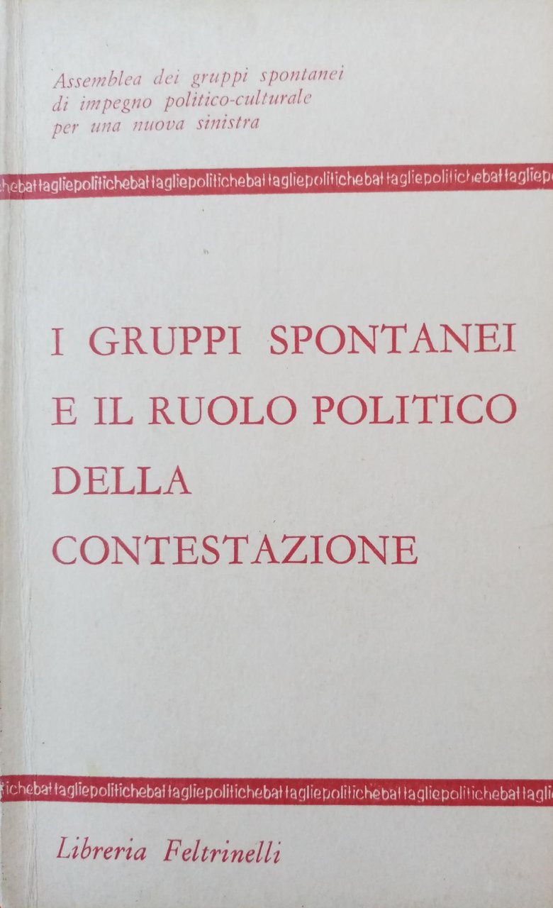 I GRUPPI SPONTANEI E IL RUOLO POLITICO DELLA CONTESTAZIONE