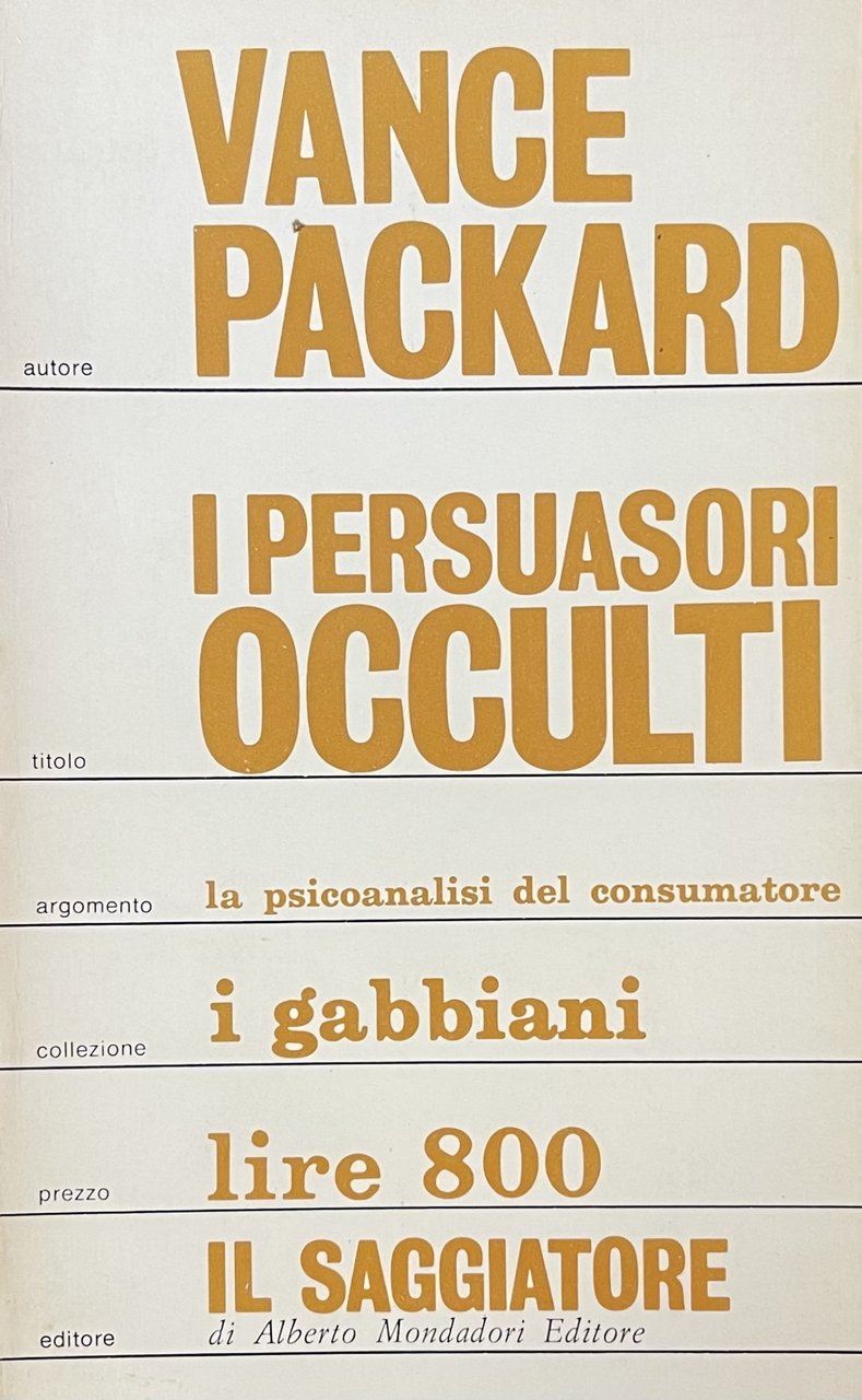 I PERSUASORI OCCULTI
