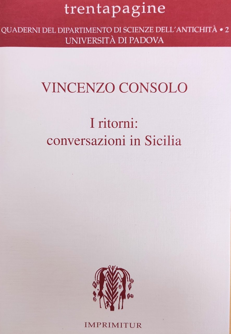 I RITORNI: CONVERSAZIONI IN SICILIA