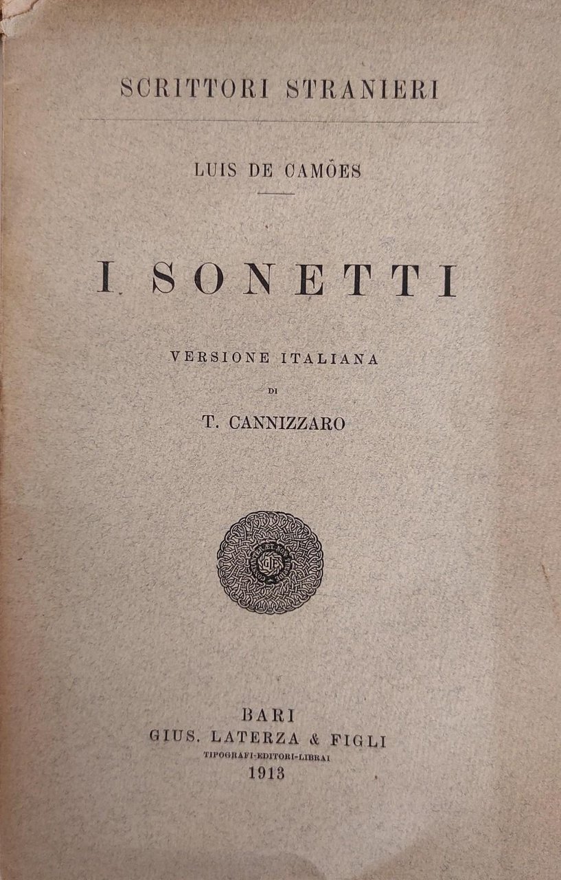 I SONETTI. VERSIONE ITALIANA