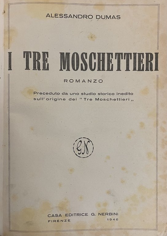 I TRE MOSCHETTIERI