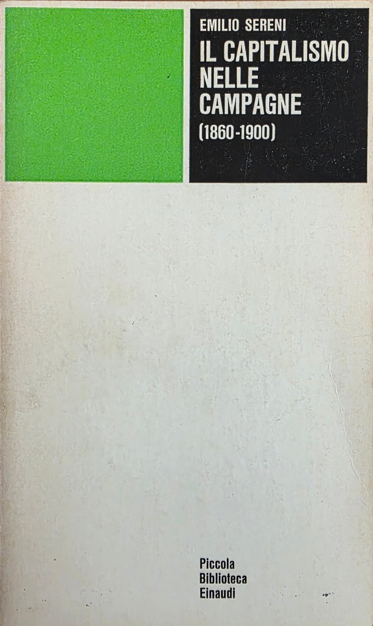 IL CAPITALISMO NELLE CAMPAGNE (1860 - 1900)