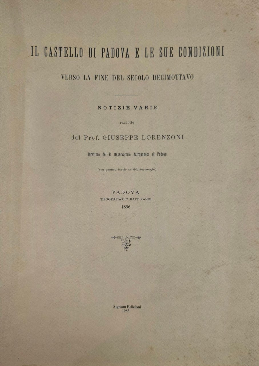 IL CASTELLO DI PADOVA E LE SUE CONDIZIONI VERSO LA … | Immagine principale