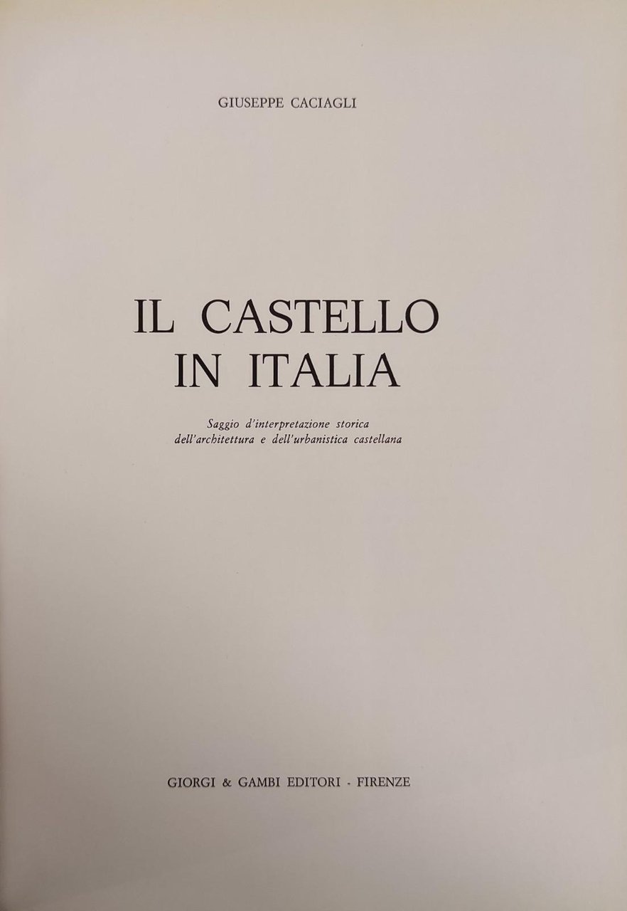 IL CASTELLO IN ITALIA
